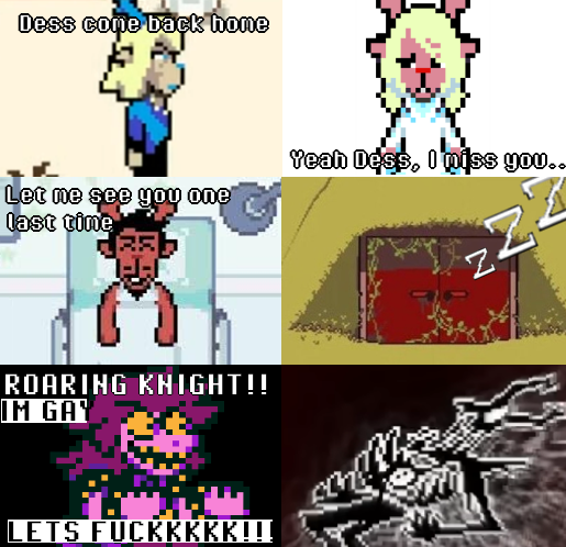 stupid shitpost about dess being the knight