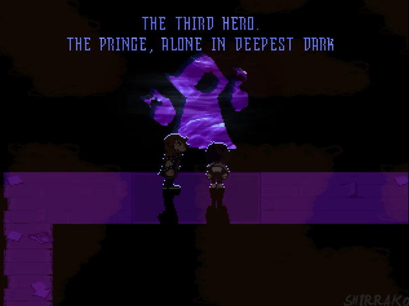 the chapter 4 prophecy depicting who we assume to be ralsei